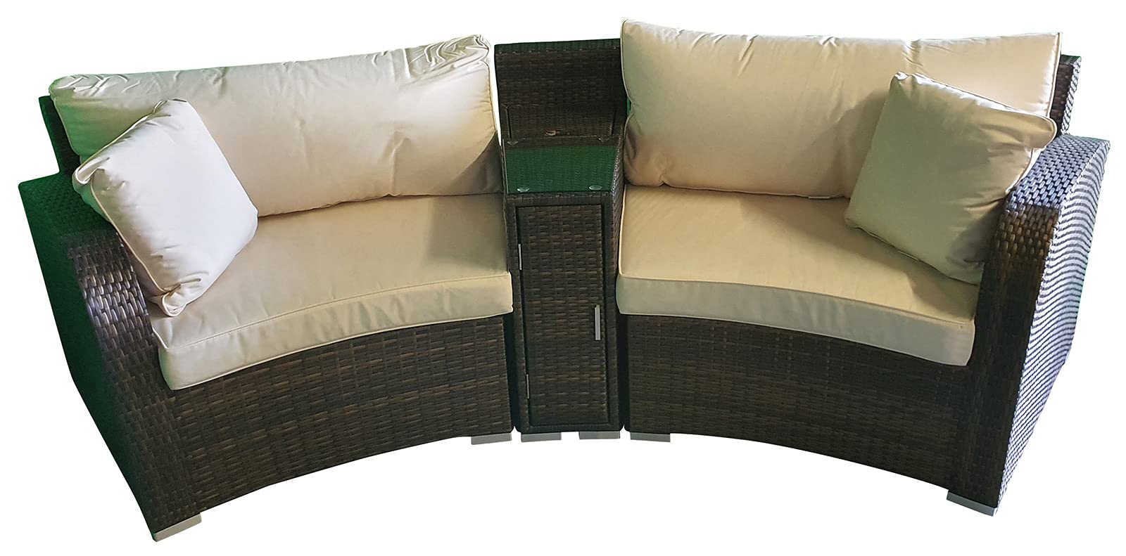 Buy Giardino Riviera 2 Seater Brown Poly Rattan Effect Garden Furniture