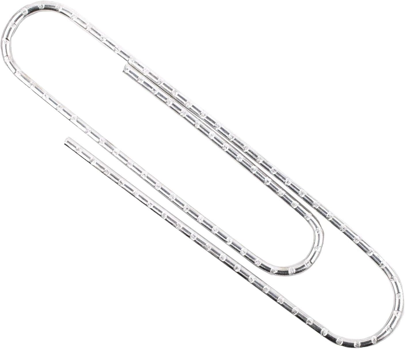 ACCO Jumbo Paper Clips, Non-Skid, Premium, Steel Wire, 20 Sheet Capacity, Silver, 1 Box of 100 Clips (A7072510) : Office Products