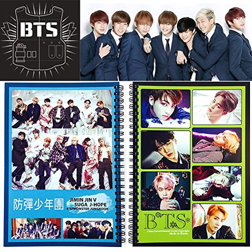 Kpop bts bangtan boys a5 spiral lined notebook note pad