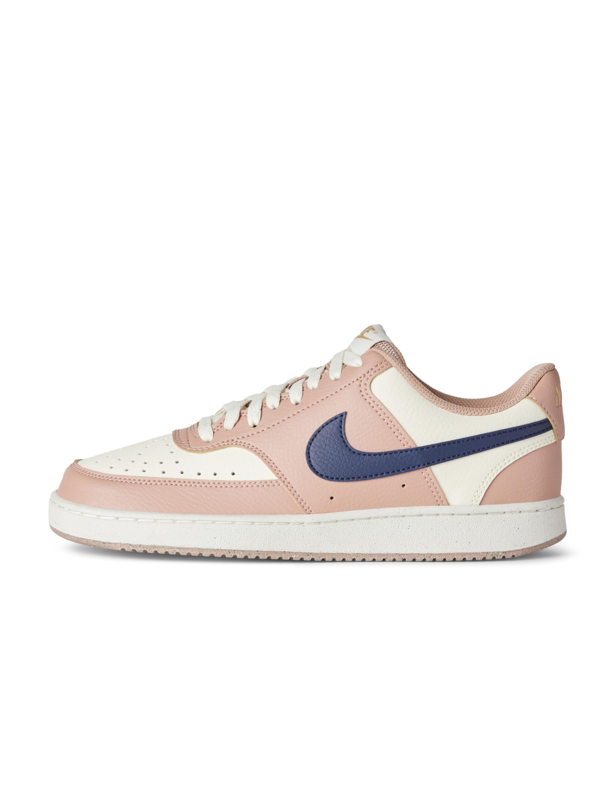 Nike Women's Court Vision Low Next Nature Shoes, Particle Pink/Midnight Navy-Pale Ivory, 12 Image
