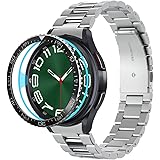 Spigen Bezel Tune Designed for Samsung Galaxy Watch 6 Classic 47mm Bezel Ring Protector Bezel Ring Adhesive Cover (2023) - Bl