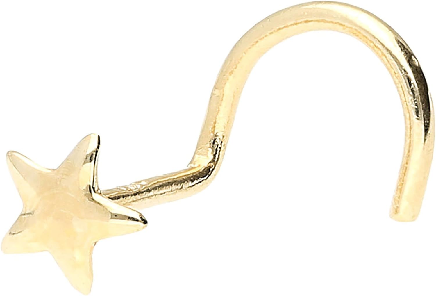 Piercing Nez Or 18ct Piercingline - Fleur Cristal - Tige 0,8mm