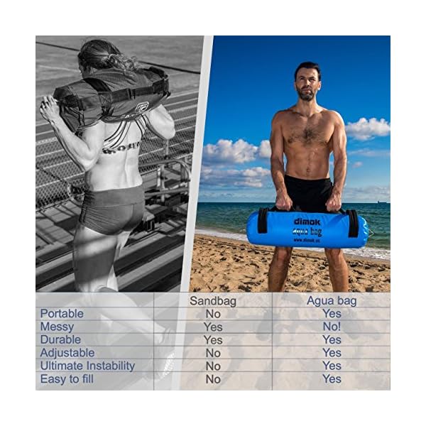 Workout Sand Bag Water Aqua Bag Training Weight Bag Military Sandbag for Fitness 45-80 LBS - Full Body Heavy Equipment - Image 4