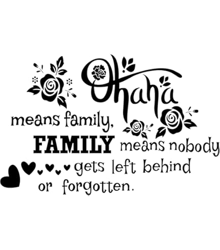 Amazon.com: Ohana Wall Decals Nursery- Ohana Means Family Wall