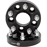 VLAOSCHI Black Forged 5x4.5 Hubcentric Wheel Spacers 25mm with 14x1.5 Studs 64.1mm Hub Bore Compatible with Tesla for 2017-2023 Model 3 | 2020 2021 2022 2023 Model Y - Pack of 2