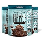 Brownie Brittle Sheila G's Keto Chip Low Carb Healthy Sweet Thin Brownie Cookie Snack Chocolate, 2.25 Ounce (Pack of 3)