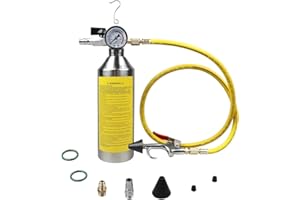 AC Flush Kit Safe Pressure Regulating&Relief Valve AC Cleaner Real-time Monitoring Pressure Gauge AC Cleaning Kit with Spray 