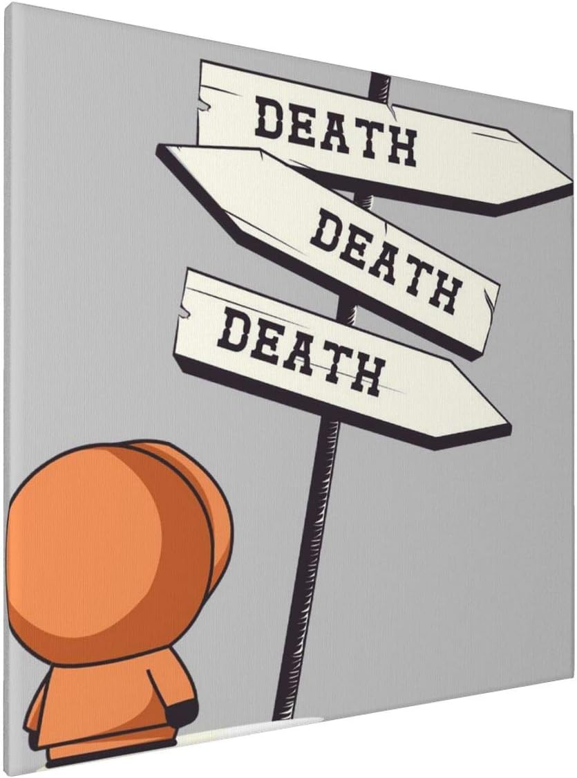 1007 Canvas Prints Wall Art Paintings(20x20in) Death Signpost Kenny South Park Pictures Home Office Decor Framed Posters & Prints