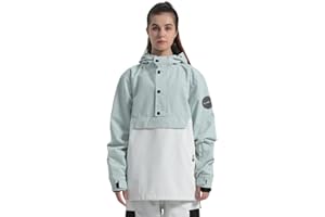 BSASB Womens Mens Ski Jackets Snowboard Coats Waterproof Windproof Pullover Jacket for Women Skiing Snowboarding Sports