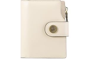 FALAN MULE Small Wallet for Women Genuine Leather Bifold Compact RFID Blocking Small Womens Wallet