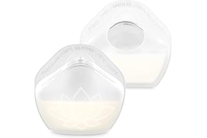 MOMAIDER Milk Collectors for Breastfeeding, 2 Pack Silicone Milk Catcher for Leaking Milk, Wearable Milk Saver Breastmilk Collection Reusable Nursing Cups for Bra, Discreet Breast Shells for Sore Nipples