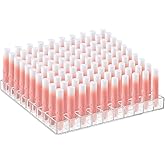 Mumufy Lipstick Holder Clear Acrylic Organizer Makeup Lip Gloss Organizer Plastic Cosmetic Display Case for Lipstick Brushes 