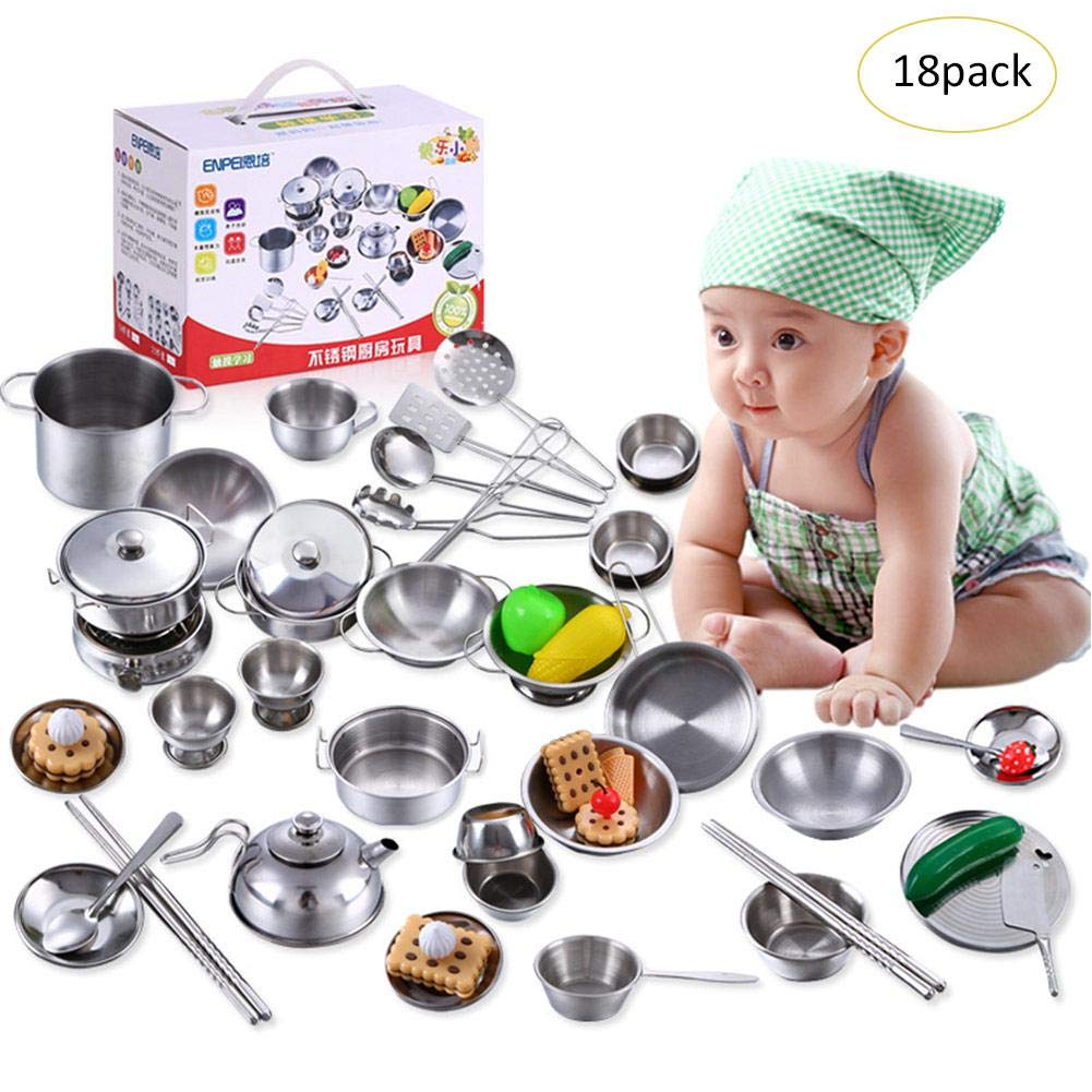 Cuisine Jouet Enfant Dreamon - 31 Pièces - Casseroles, Ustensiles - Pour 3-6 Ans - Cadeau