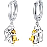 925 Sterling Silver Dog Earrings Cute Animal Puppy Stud Earrings Dog Jewelry Gifts for Women Girls Pet Lover Hypoallergenic Earrings for Sensitive Ears
