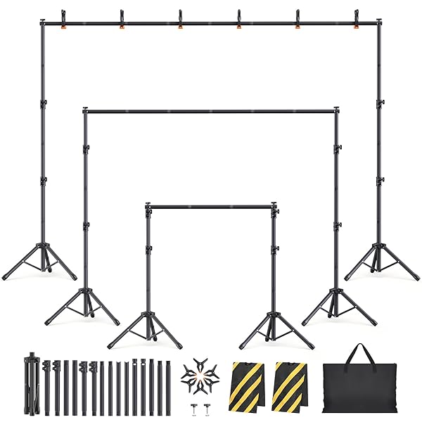 EOCNRHE BACKDROP STAND KIT – 6 WIDTHS, 10X7.5FT...