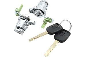 DUZFOREI 72185S9A013 Lock Cylinder with 2 Keys Left and Right, Replacement for Honda Accord 1998-2002, Replacement for Honda 