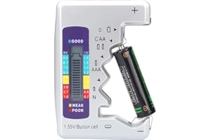 Battery Tester, Universal Battery Checker with Digital Display Battery Capacity Testing Tool Small Electrical Equipment for A