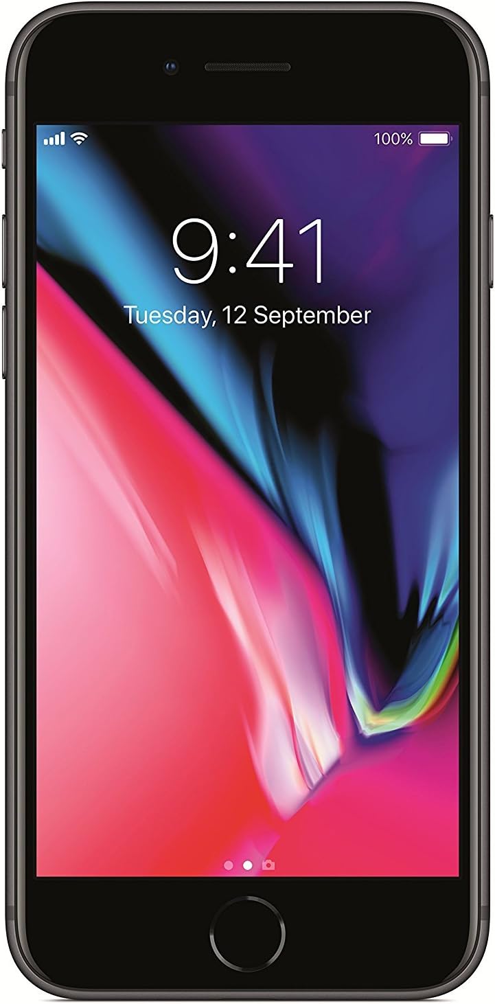 Apple iPhone 8 Plus UK Sim-Free Smartphone, 64 GB - Space Grey (Renewed)