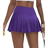 LTMNSZO Women's High Waisted Pleated Tennis Skirts with Pockets Inner Shorts Lightweight Athletic Golf Skorts for Women