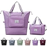 Large Capacity Travel Bag, Foldable Travel Bag, Expandable Travel Duffel Bag, Collapsible Waterproof Large Capacity Travel Handbag, Overnight Bag for Women and Man