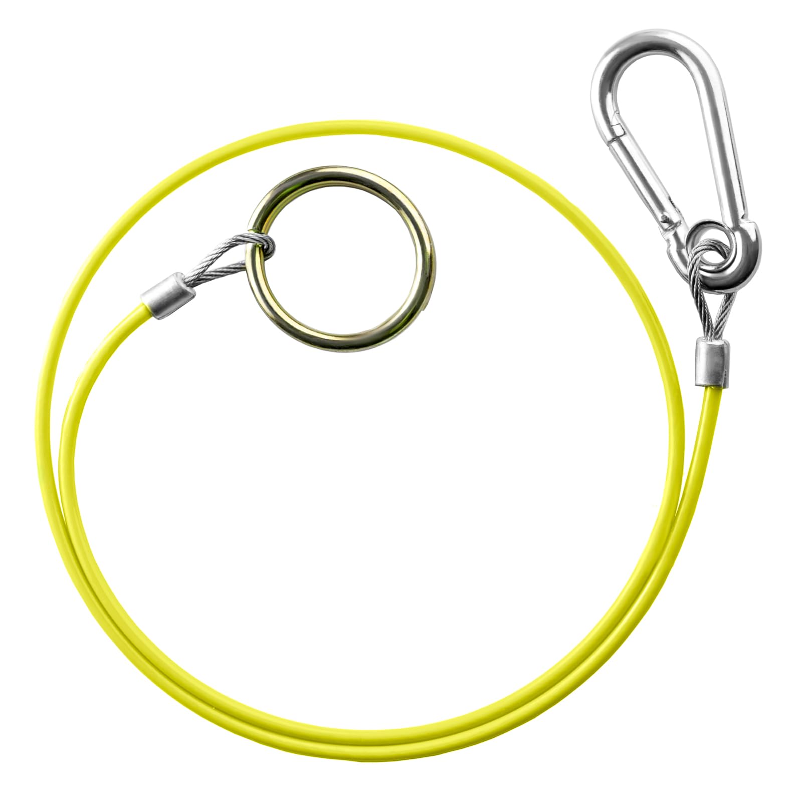 BITS4REASONS NEW MODEL MAYPOLE MP5015B BREAKAWAY CABLE PVC HI VIS YELLOW 1M x 3MM SAFETY TRAILER CARAVAN CABLE