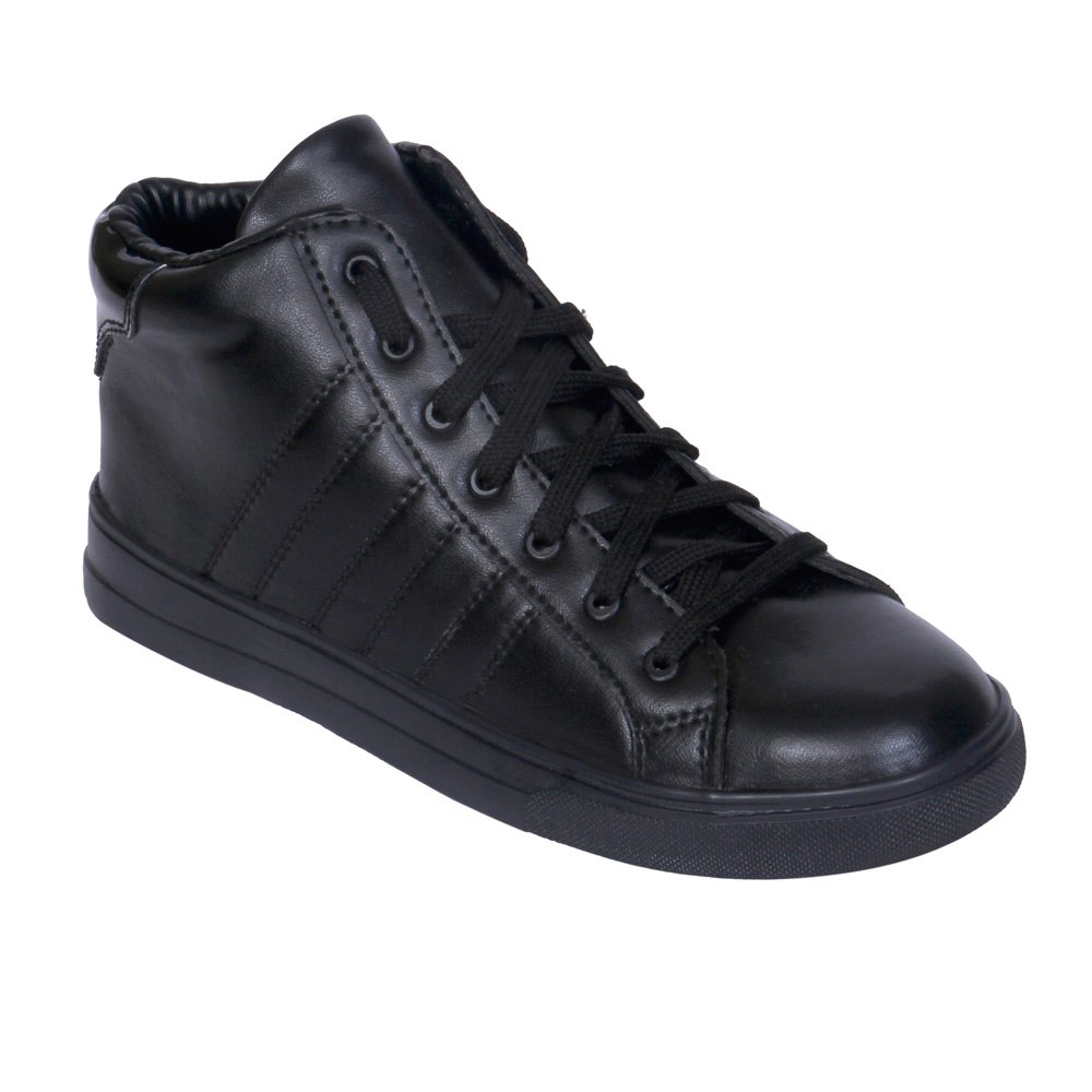 sportstar womens black hi-ankle sneakers casual shoes, 4655-s