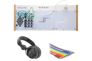 Cre8audio Eurorack Synthesizer Nifty Kit with HPC-A30 Monitor Headphones & 8 Sets Patch Cables TS to Same (3') Bundle