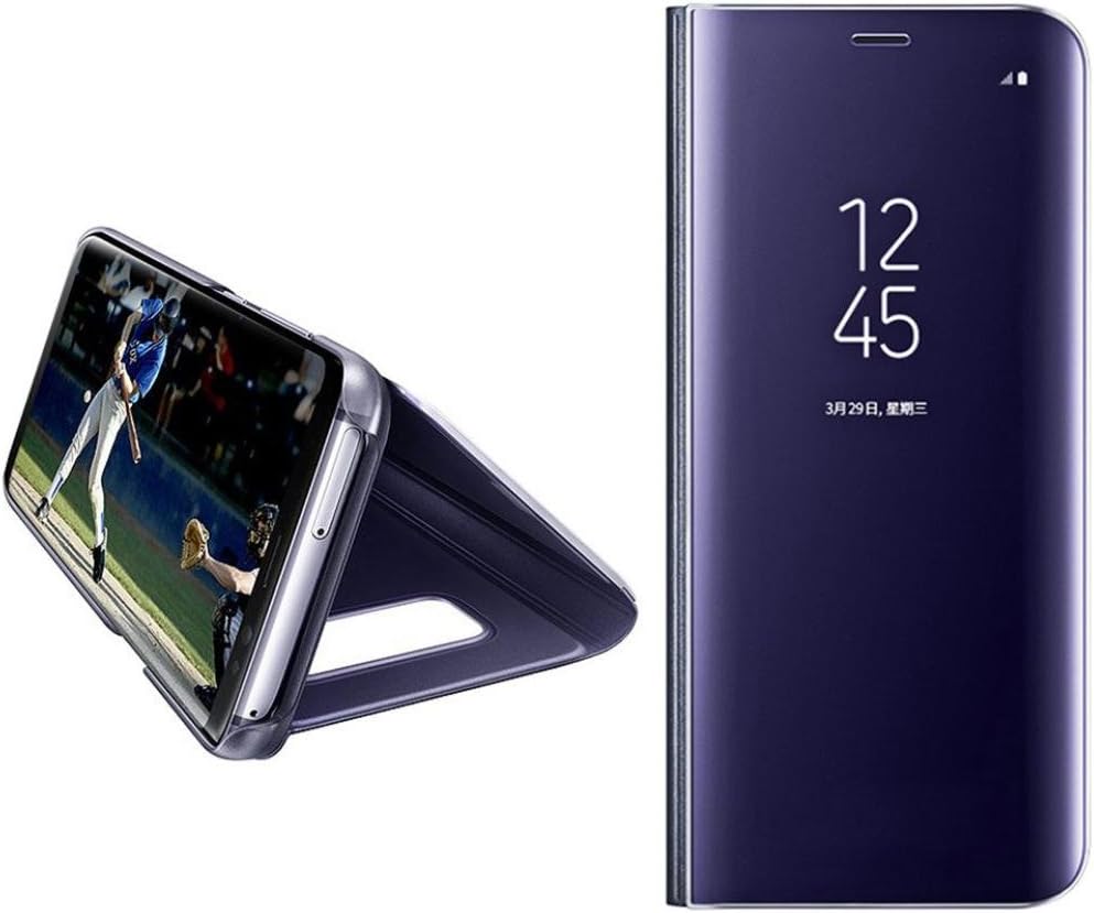 Samsung Galaxy S8 Plus Case,AutumnFall 1PC Luxury Smart Flip Artifical Leather Stand Holder Case Cover for Samsung Galaxy S8 Plus 6.2inch (Purple)
