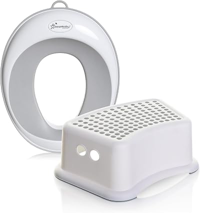 Dreambaby Potty Training Toilet Seat & Step Stool Set - Soft Touch Topper