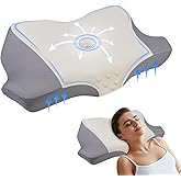 Monoledis Cervical Pillow for Neck and Shoulder Pain Relief, Ergonomic Contour Memory Foam Pillows for Sleeping, Neck Support Pillow for Back Side Stomach Sleepers, Breathable and Cooling Pillowcase