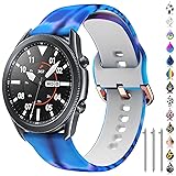 TOOLAIK Floral 22mm watch band Compatible for