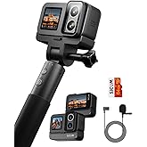 SJCAM SJ20 4K Action Cam,8H Power,4K Dual Lens,154° Wide-Angle FOV,Low-Light Motion,Super Stabilization,8X Zoom,Support Mic,30M Underwater Camera for Snorkling,Surfing,Diving,Camcorders
