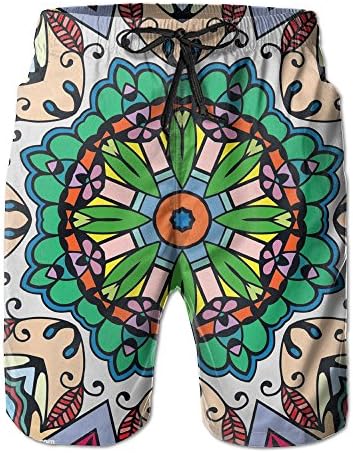 Male Funny Seamless Mosaic Background Beach Walk Shorts