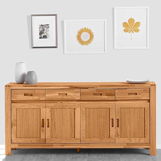 Pharao24 Esszimmer Anrichte Aus Eiche Lackiert 180 Cm Amazon De Kuche Haushalt