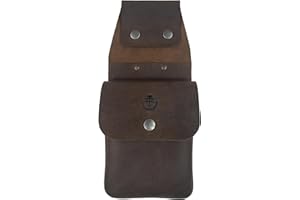 Valhalla Gear, Archery Back Pocket Quiver, Holds 6 Arrows, Attach to Waist Belt, Carry Bag, Full Grain Leather Handmade, Bourbon Brown
