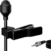J K Pro Lavalier Lapel Microphone MIC-J 044 Compatible with Sennheiser Wireless Transmitter - Omnidirectional Condenser Mic