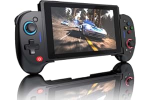 ShanWan Switch Controllers - One-Piece Joypad Replacement Switch OLED, Suitable for Handheld Mode, Adjustable Turbo and Dual Vibration, Ergonomic, 6-Axis Gyro, Compatible Programming Function