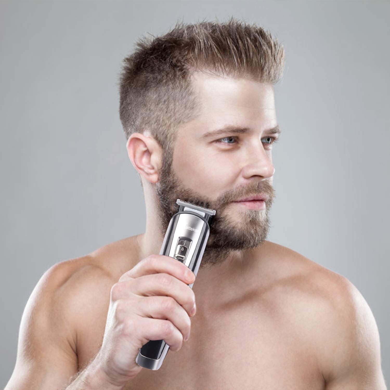 hatteker mens 5 in 1 grooming kit cordless hair clippers beard trimmer