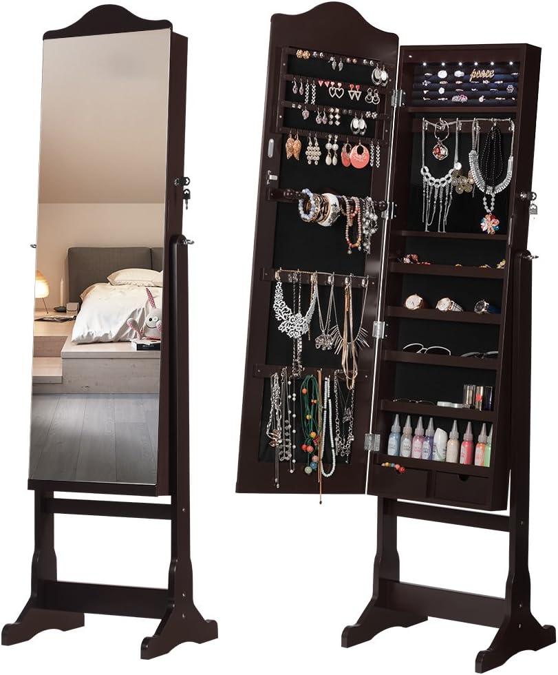 Best Standing Cheval Mirror With Coat Rack