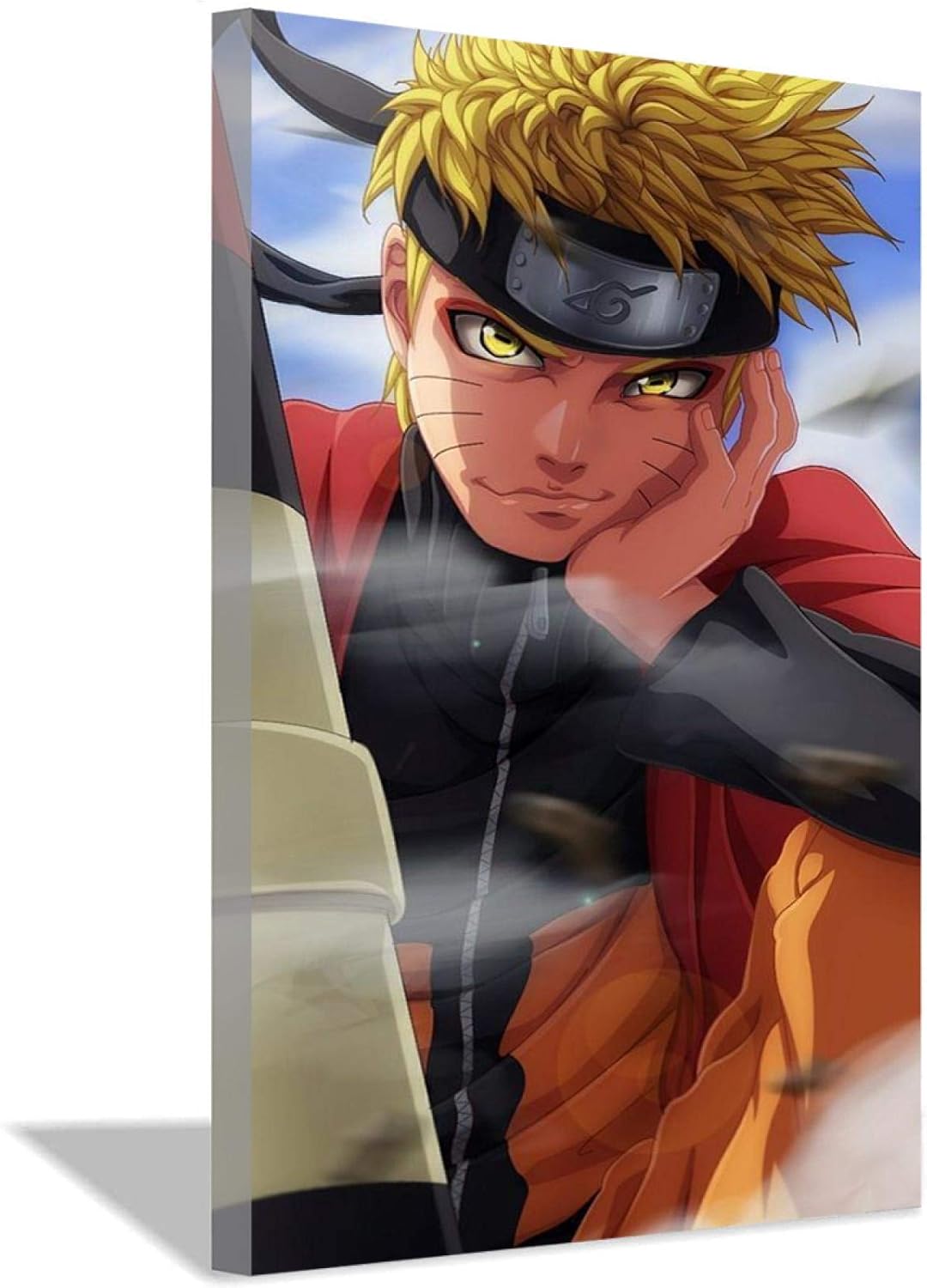 Amazon Co Jp Naruto ナルト 妖精モードうずまきナルトアニメキャンバスアートプリントウォールアート絵画絵画寝室ホームオフィス装飾40x60cm 16x24inch フレームレス ホーム キッチン