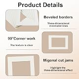 Fuitke Cream White 16 Mounts 8x10 and 5x7 for Photos Art Frames view 3