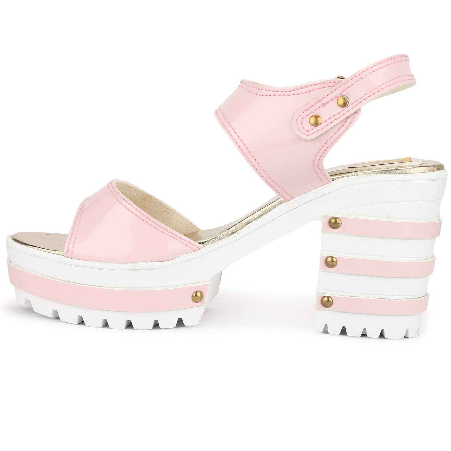 shofiee women's block heel wedge