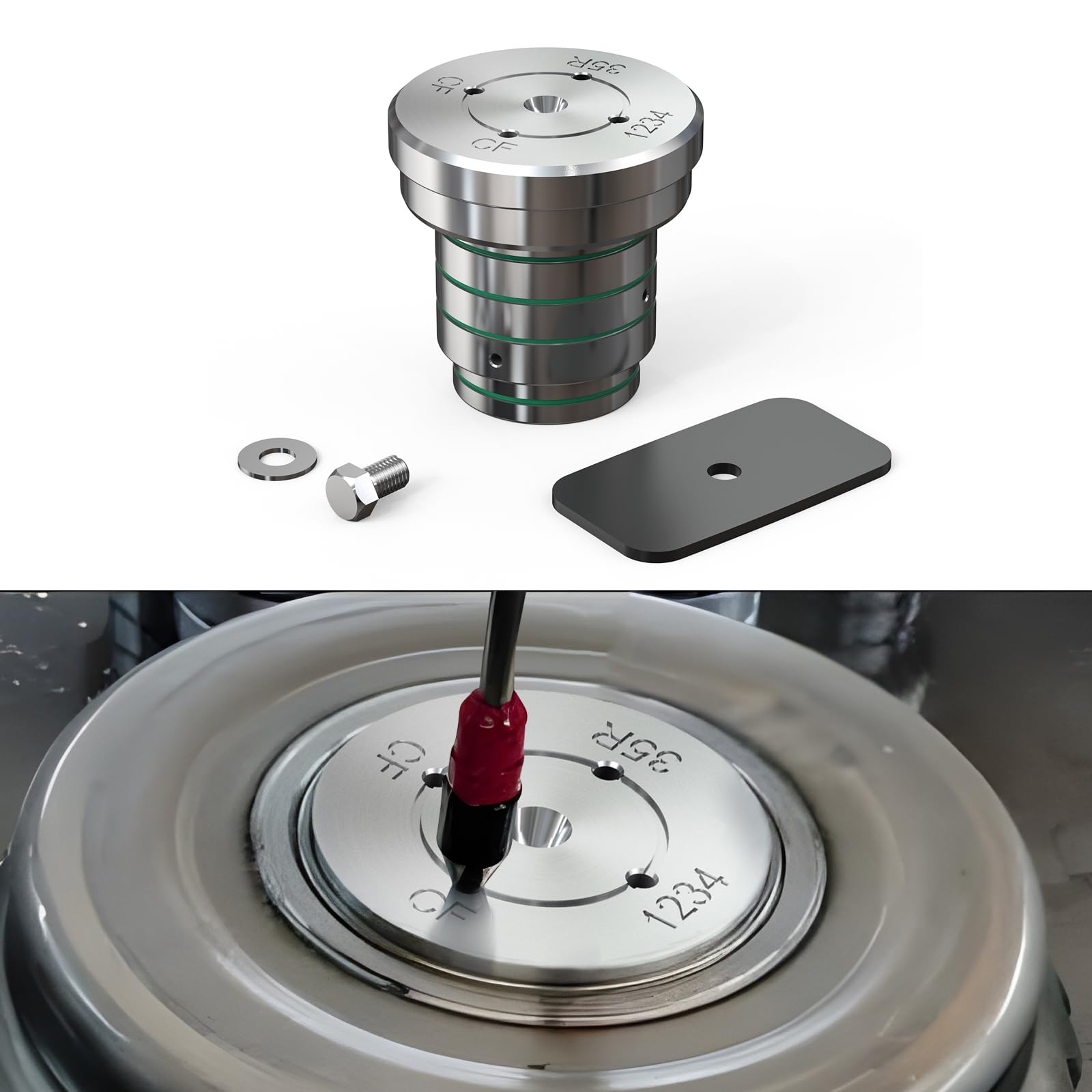 Photo 1 of Bevinsee Reverse Drum Tester Compatible with Ford LS 6L80 6L90 35R/1-2-3-4 Drum Testing Tool Leaks and Cracks Checking Leaks and Cracks