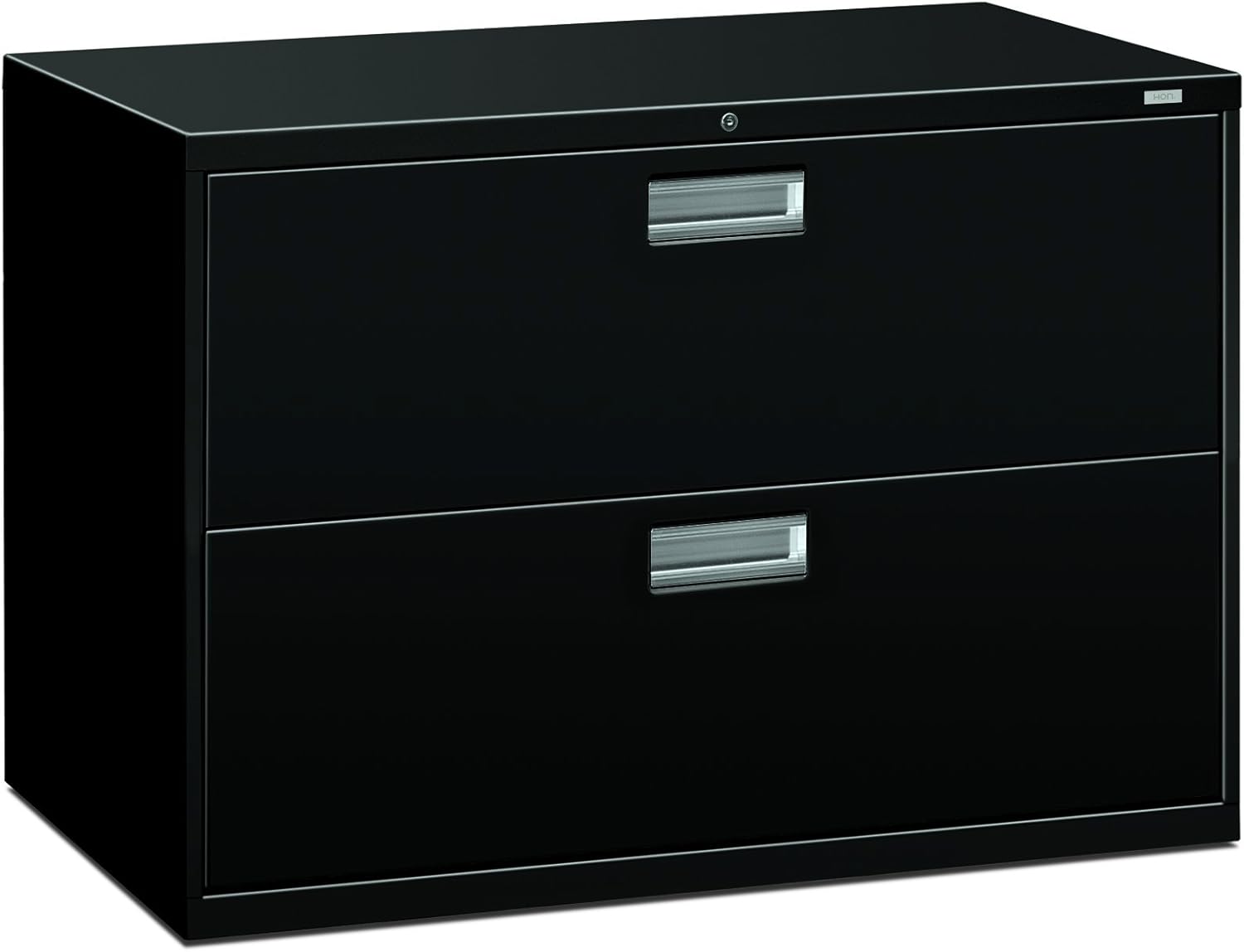 Amazon Com Hon 2 Drawer Filing Cabinet 600 Series Lateral Or Legal File Cabinet 42w By 19 1 4d Black H692 Furniture Decor