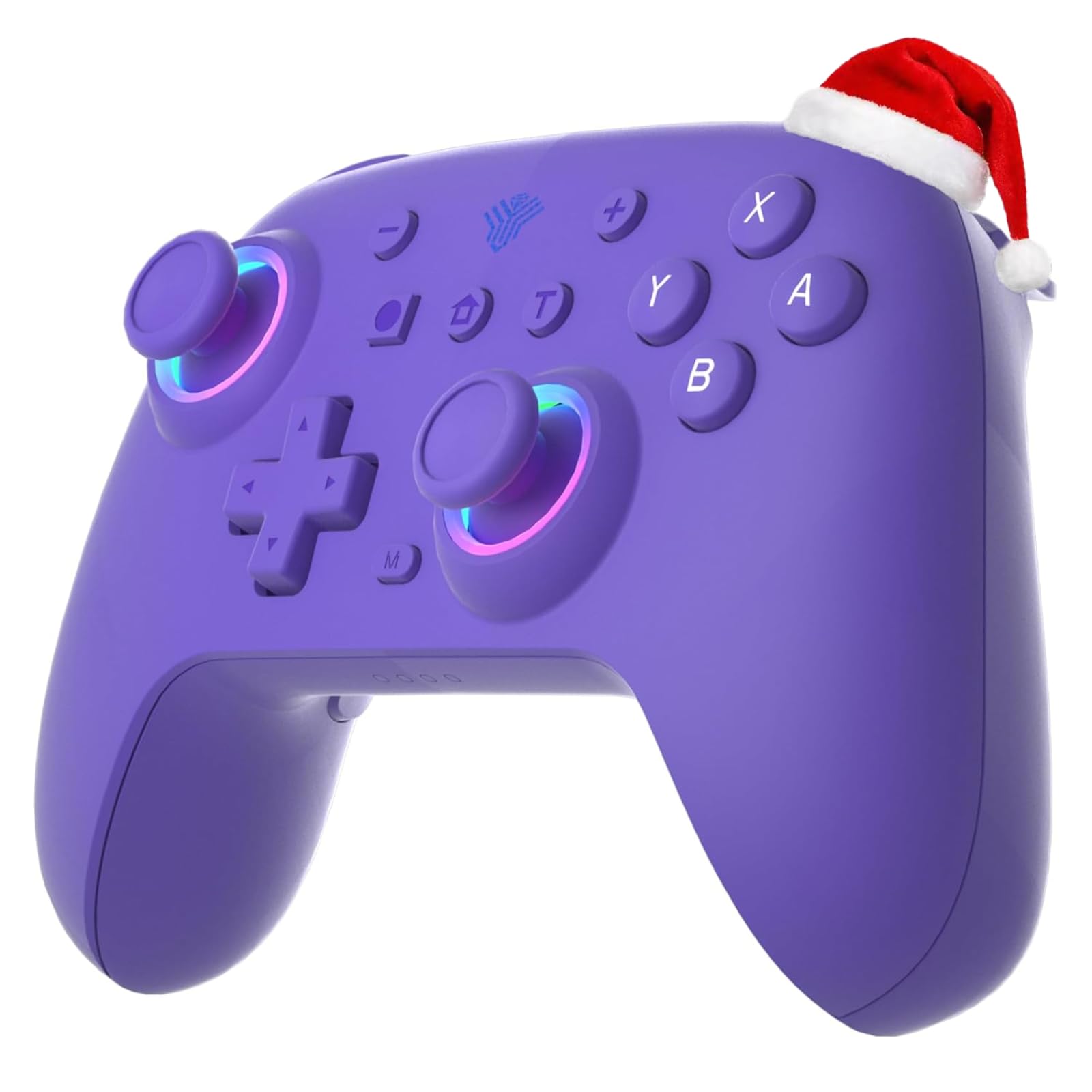 SZYUYU Switch Controller for Nintendo Switch,Switch Pro Controller for Switch/OLED/Lite/PC with 7 Colors LED Light/3-level TURBO Adjustable,4-Speed Dual Vibration ,Support Wake Up and Gyro Axis Motion (Purple)