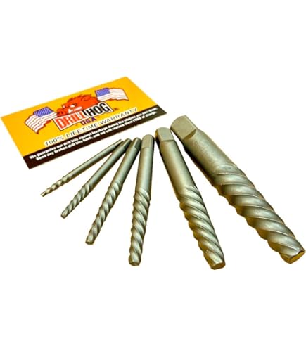 Drill Hog® 15 Pc Left Handed Drill Bit Set Screw Extractor EZ-OUT