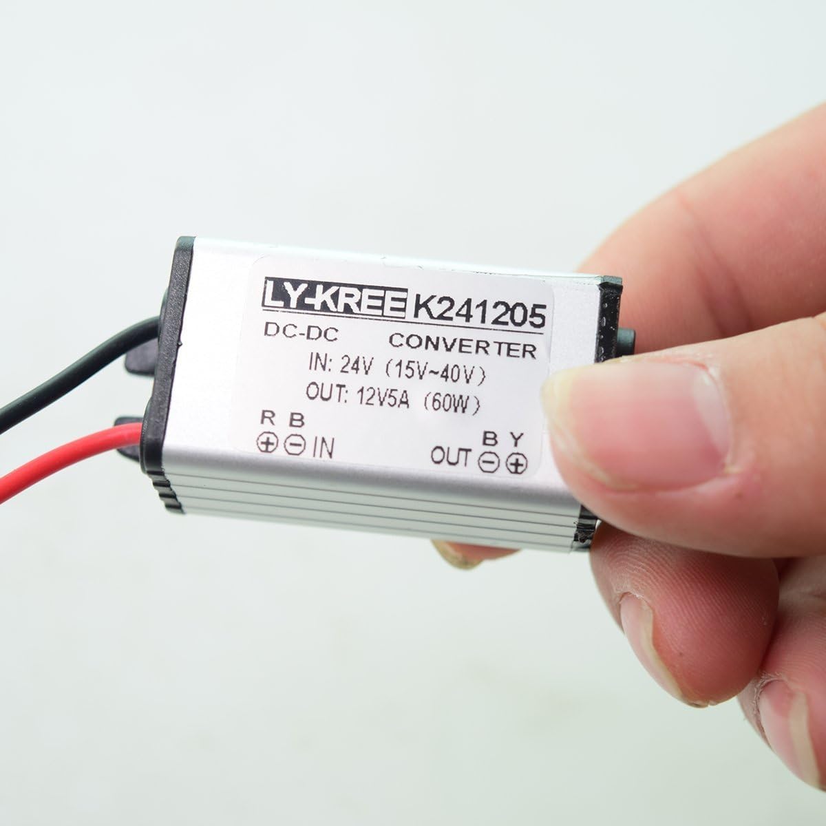 DC 24V to 12V DC down converter, 5A/60W power supply adapter, voltage changer - Image 3