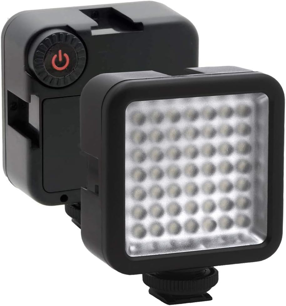 ELIVERN LED Camera Light, 49 Led Video Light, Dimmable Portable Camera Light Panel for Mobile Phones,Canon,Nikon,Sony and Other DLSR Cameras