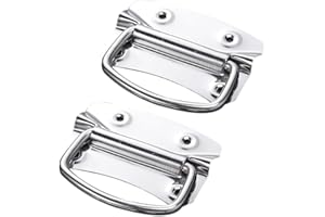 IMUSINICE Heavy Duty Industrial Pull Handle for Cabinet Door, Nickel-Plated Iron Lift Ring Handle, Flush