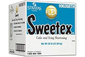 SATTIE Sweetex Golden Flex Cake and Icing Shortening, 50 Pound - 1 each.